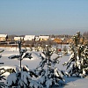 Общий вид от въезда на поселок, Коттеджный поселок Руза Фэмили Парк (декабрь 2013 г.)