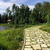 Прогулка около озера в Руза Фэмили Парк