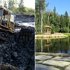 Руза Фэмили Парк - при строительстве лесного озера было много трудностей.